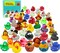 4E Novelty- Holiday Rubber Ducks 42 Pack - Squishy toys, rubber ducks jeep ducking, bath fun & gifts for all ages.